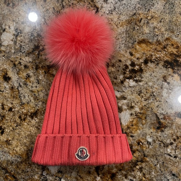 Moncler Beanie Berretto Cap With Pom - Picture 1 of 6